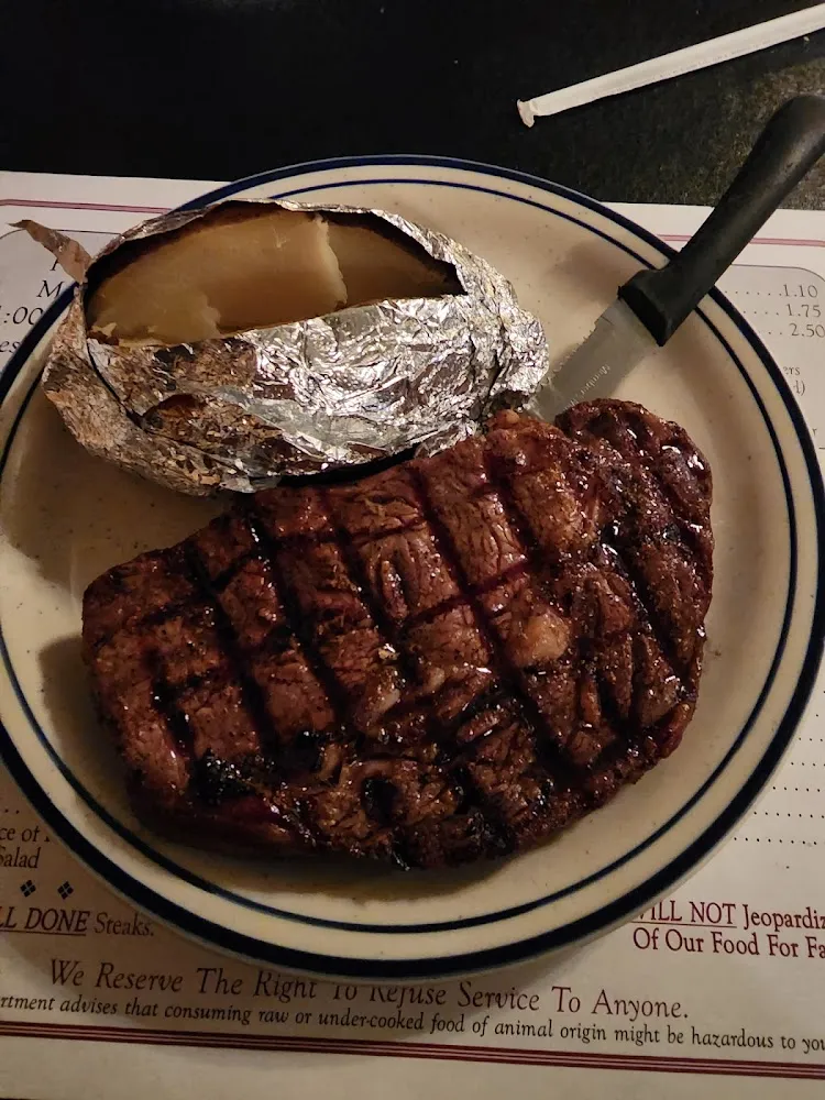 Ribeye Steak with Baked Potato